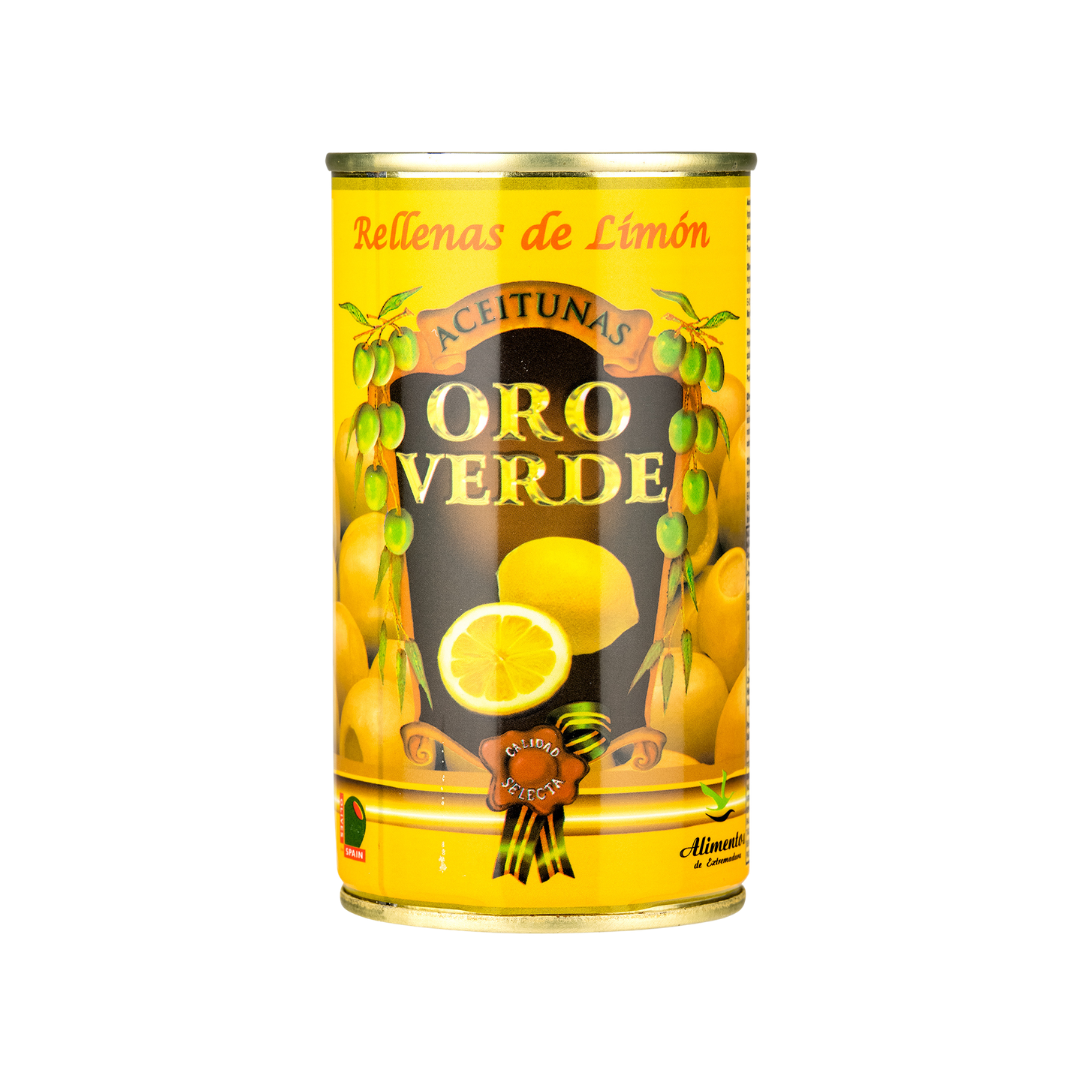 Oro Verde manzanilla olives lemon 350g