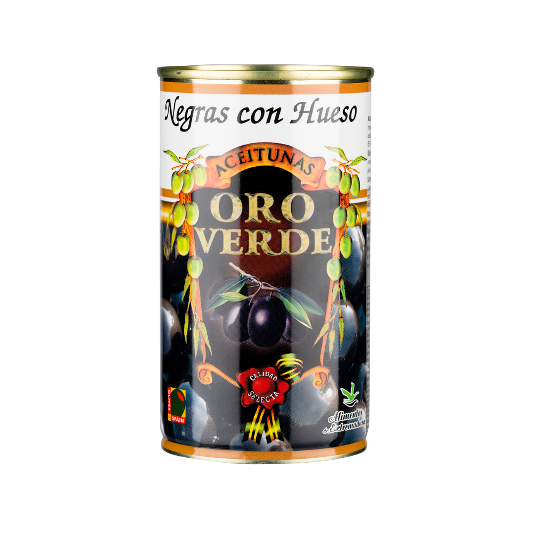 Oro Verde cacerena black olives with pit 350g