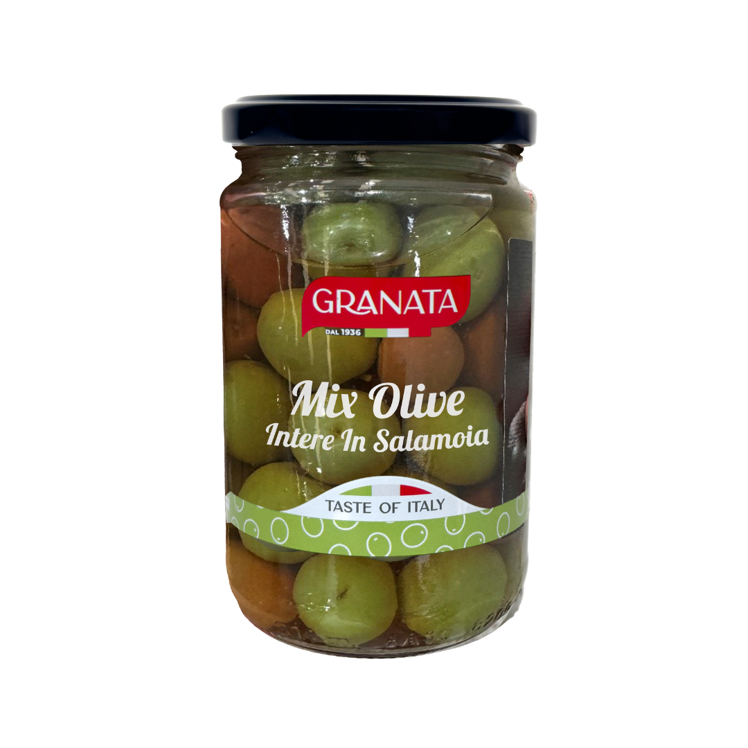 Italian Mix – Blandade oliver med kärna 290 g – Granata
