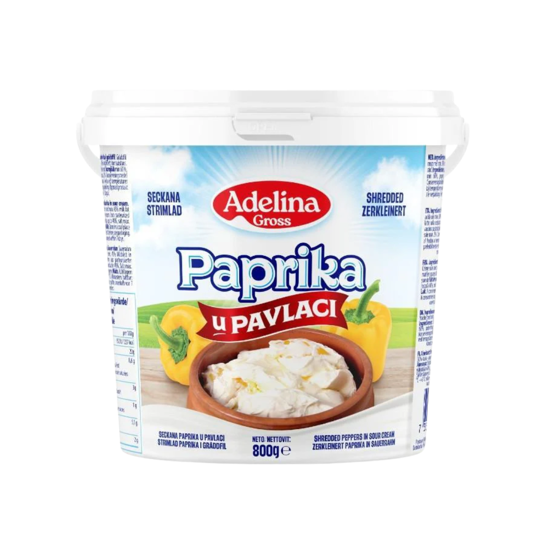 Paprika i grädde strimlad 800 g