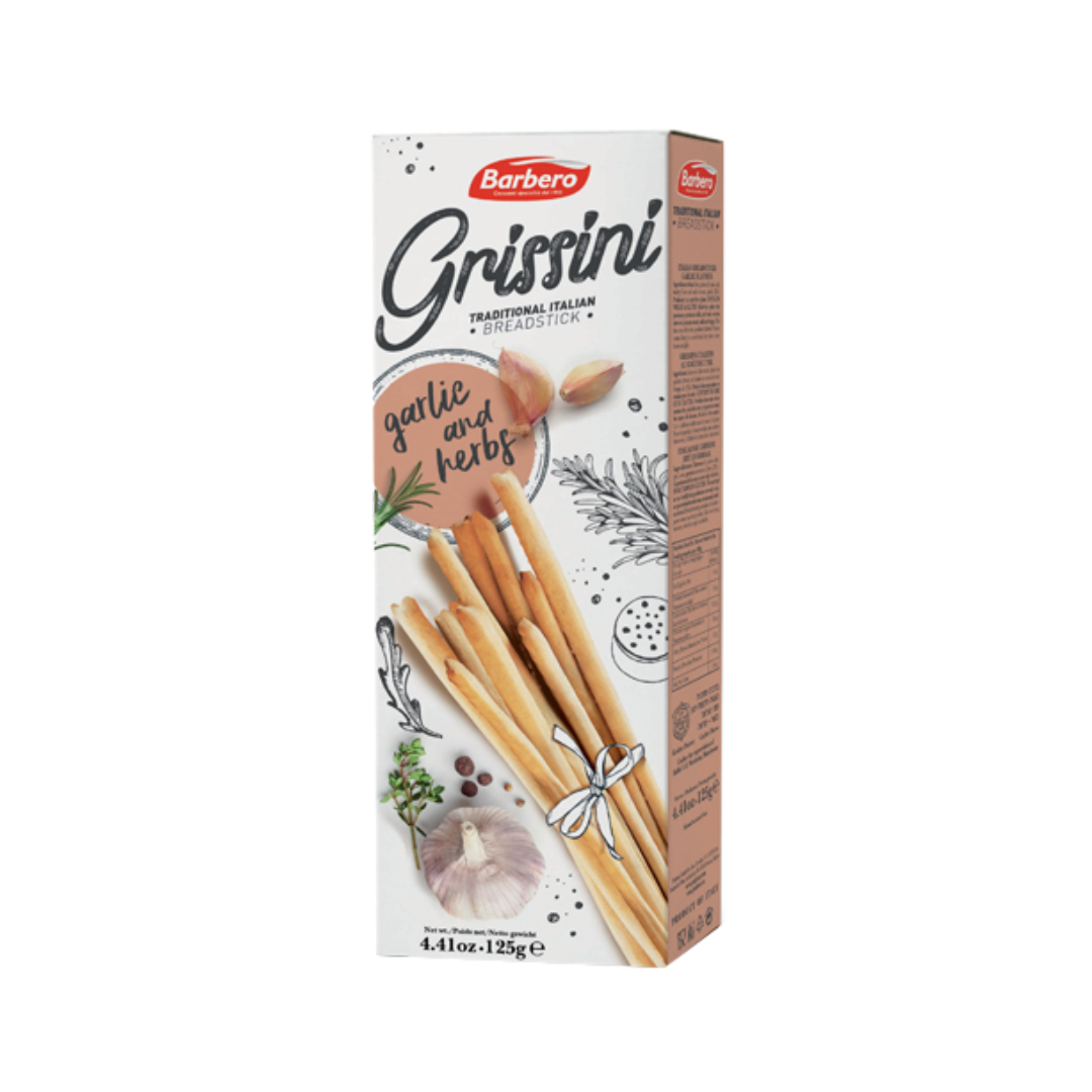 Grissini garlic & herbs 125g