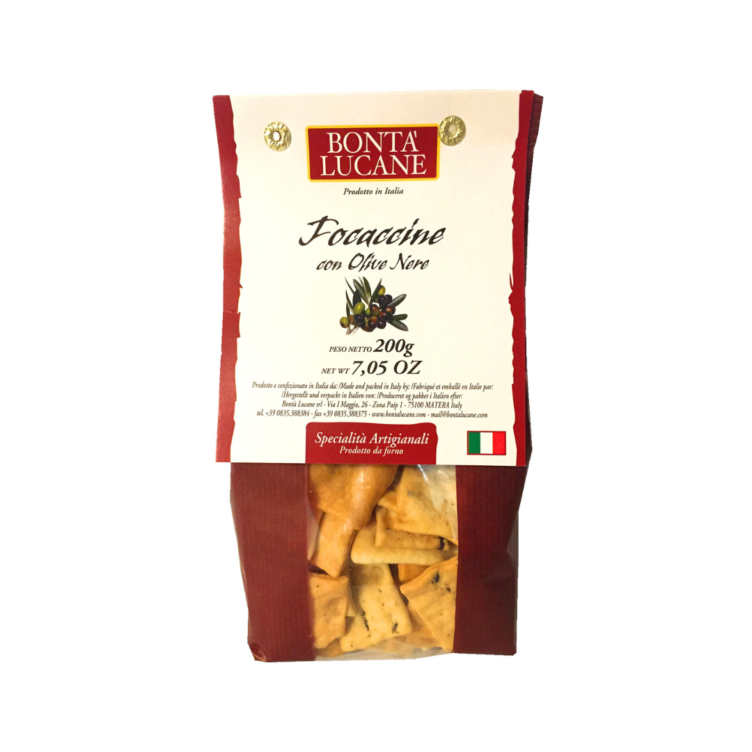 Focaccia with black olives 200g