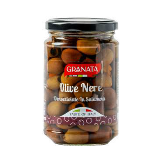 Taggiasca urkärnade svarta oliver 300 g – Granata