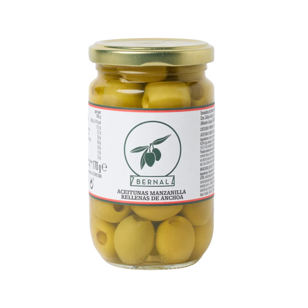 CRUSTED MANZANILLA OLIVES 150G