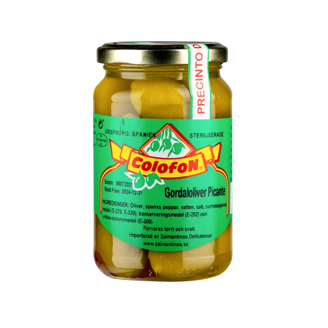 Colofon Gordal olives with pit Picante 360g