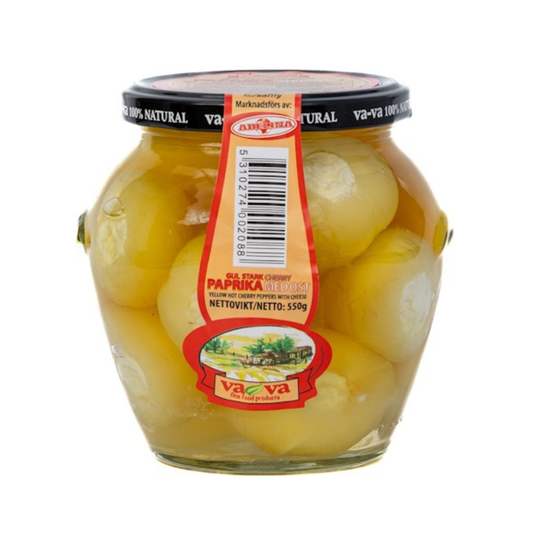 Cherry gul paprika med ost stark 550 g