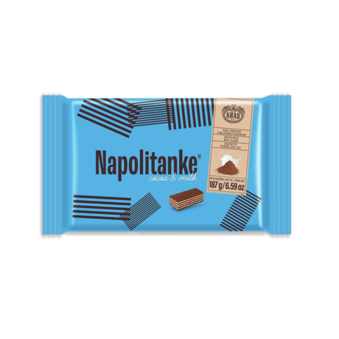Napolitanke Kakao & Mjölk 187 g – Kraš