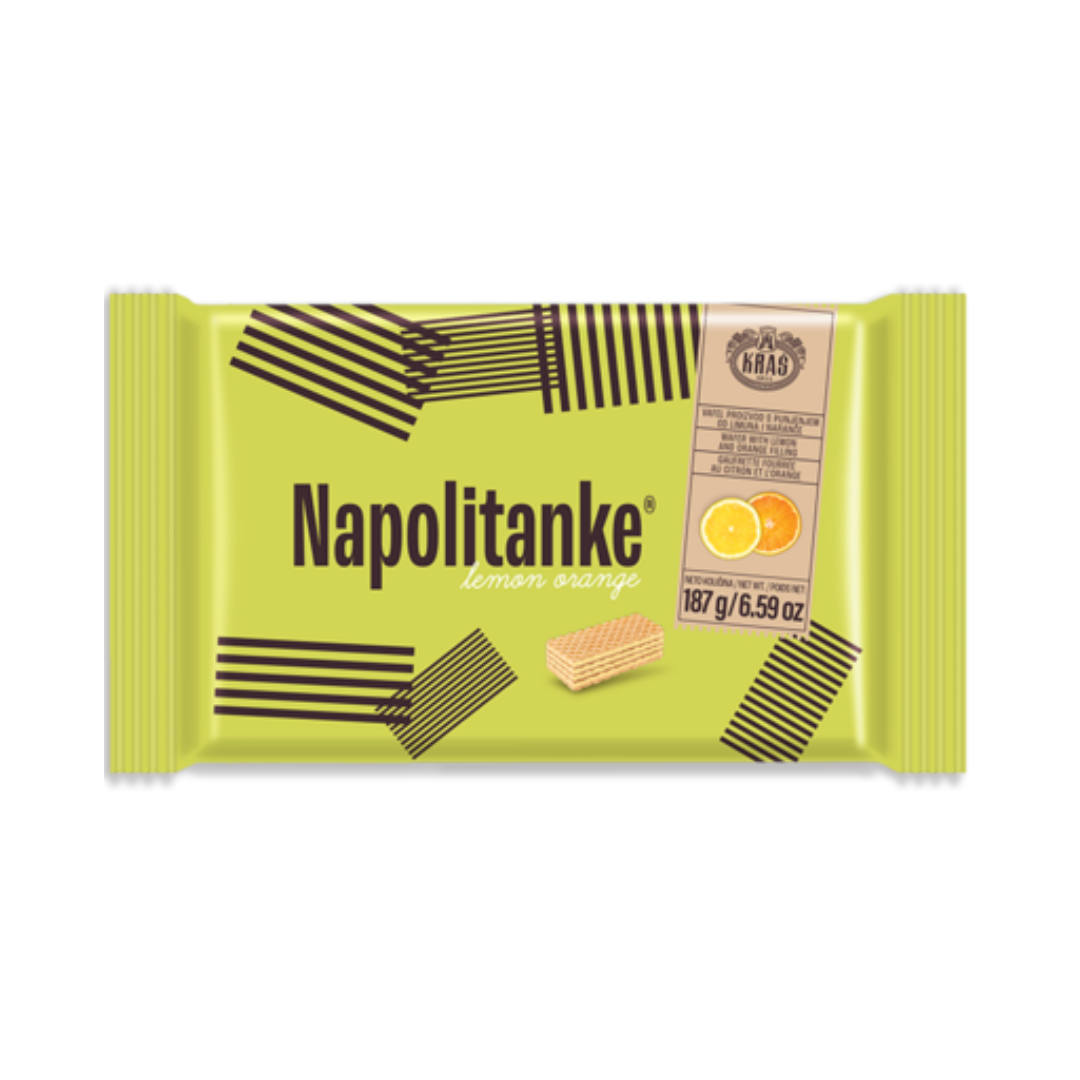 Napolitanke Citron & Apelsin 187 g – Kraš