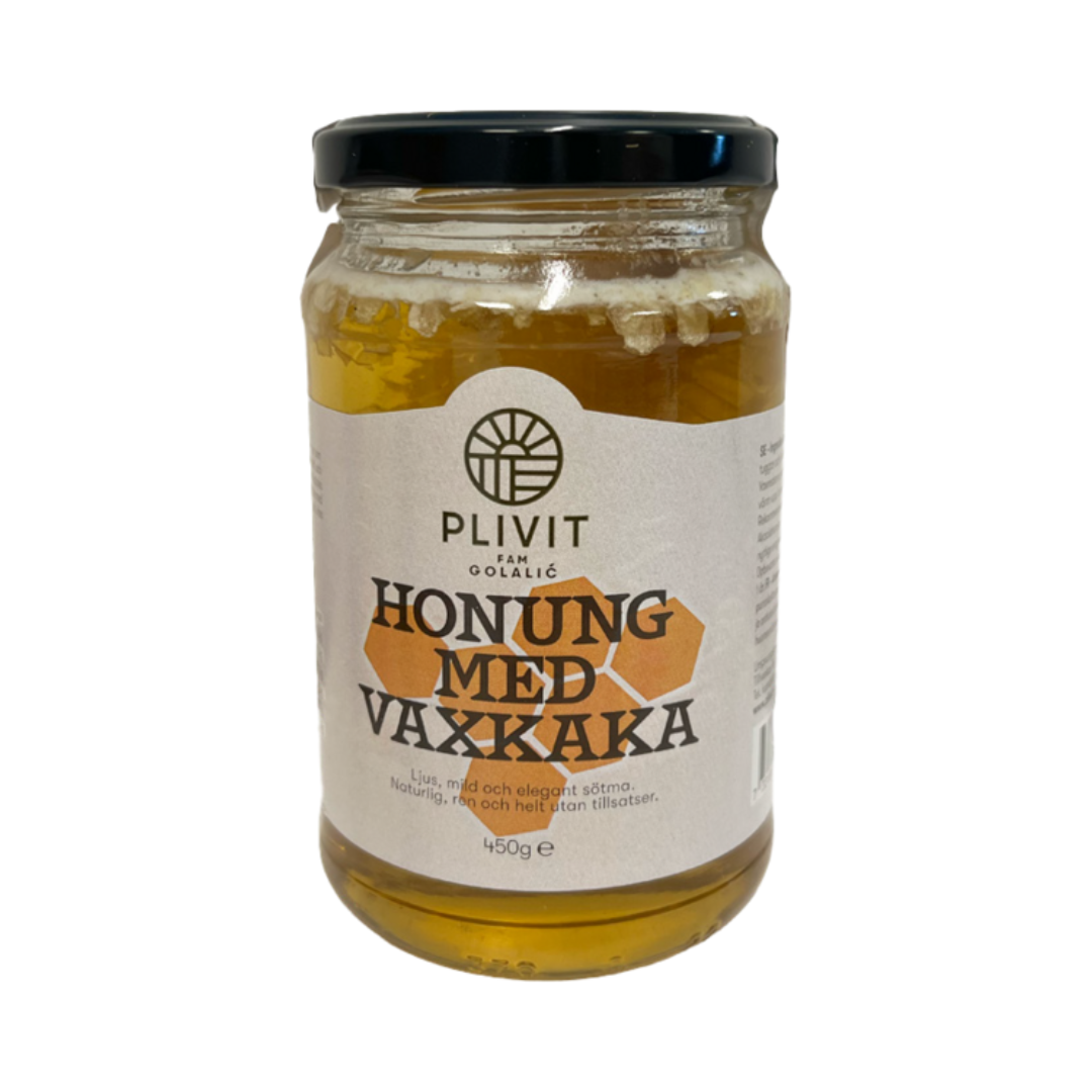 Honung med vaxkaka 450 g – Plivit